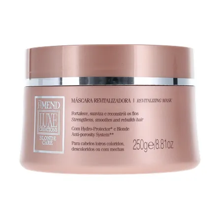 MÁSCARA DE TRATAMENTO AMEND LUXE CREATIONS BLONDE CARE POTE 250G 360-1