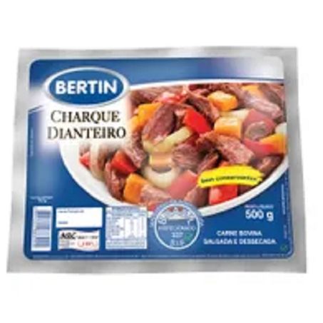 Charque bovino dianteiro 500g bertin