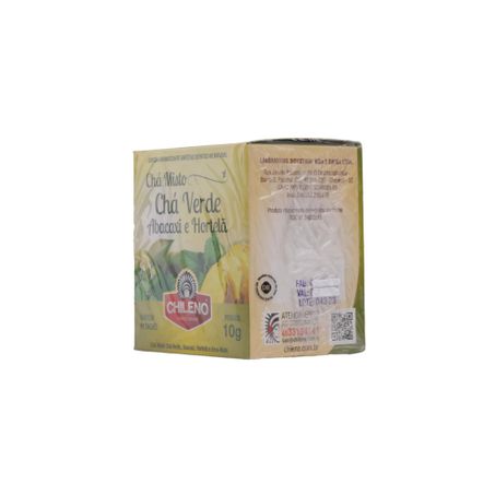 Chá Misto Chileno Chá Verde, Abacaxi, Hortelã e Erva-Mate Caixa com 10un - 10gr 360-9
