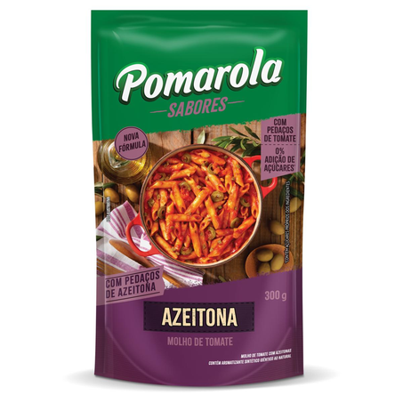 Molho de Tomate Pomarola 300g - Caseiro - Alho - Sachê