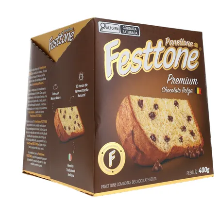 Panettone Festtone Premium Chocolate Belga 400g 360-32