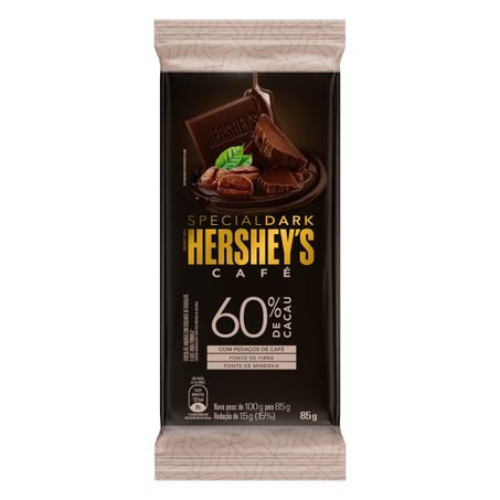 CHOCOLATE AMARGO 60% CACAU CAFÉ HERSHEY'S SPECIAL DARK