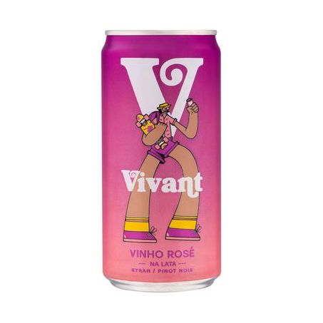 VINHO VIVANT 269ML ROSE LATA