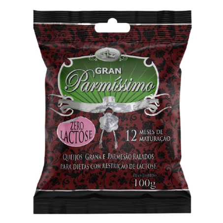 QUEIJO GRANA E PARMESÃO RALADO ZERO LACTOSE GRAN PARMÍSSIMO