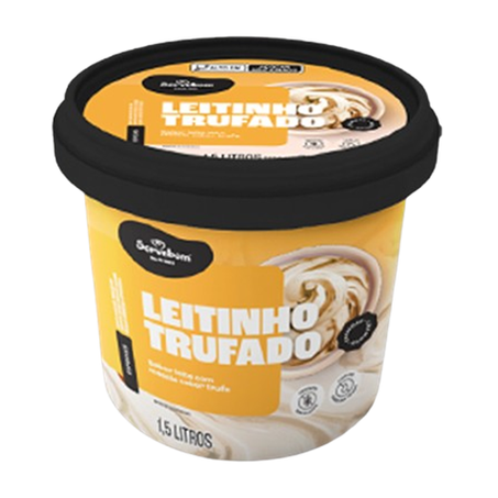 SORVETE SORVEBOM TRUFADO LEITINHO PT 1,5L
