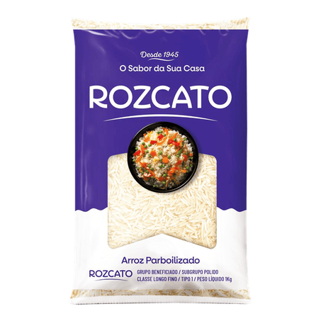Arroz Rozcato Parboilizado Pacote 2Kg