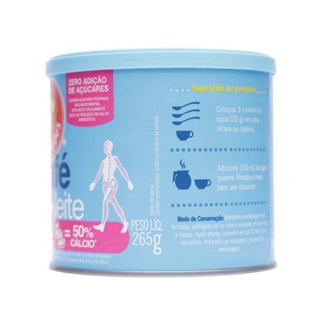 Café 3 corações com leite zero açúcar 265g 360-12