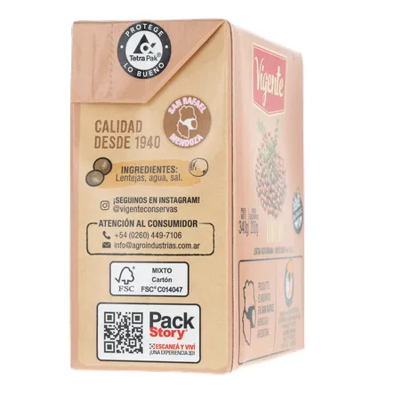 LENTILHA EM CONSERVA IMPORTADO DA ARGENTINA VIGENTE TP 200G 360-11