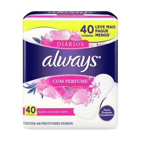 Protetor Diário Always com Perfumeidades 40UN