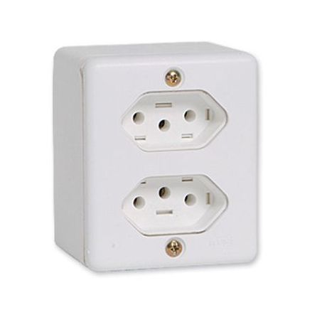 TOMADA ILUMI BOX DUP 2P+T 10A R63120