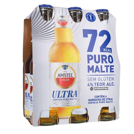 Cerveja amstel puro malte ln pack 6 275m 360-16