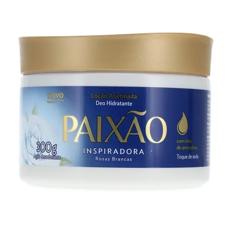 LOÇÃO HIDRATANTE PAIXÃO ACETINADA INSPIRADORA ROSAS BRANCAS 300G 360-0