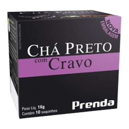 Cha prenda preto c/cravo c/10 16gr