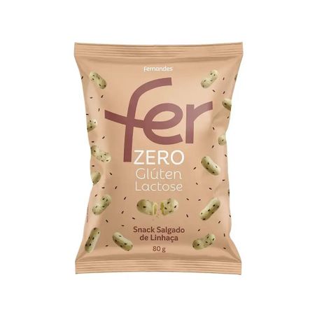 SNACK FERNANDES LINHAÇA ZERO GLÚTEN E ZERO LACTOSE 80G