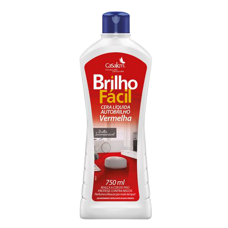 BRILHO FACIL CERA LIQ VERMELHA 750ML