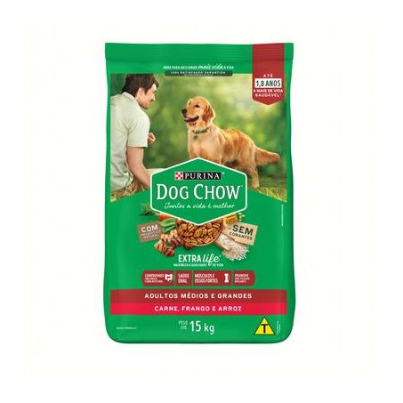 ALIM CAO DOG CHOW15KG AD CAR/FGO/AR RAC MED/GDE
