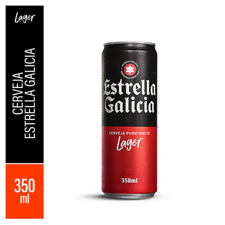 Cerveja Estrella Galicia 350ml - Pilsen - Lata