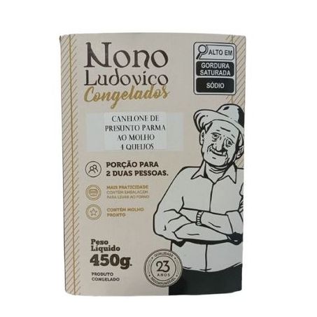Canelone Nono Ludovico Parma Molho 4 Queijos 450g