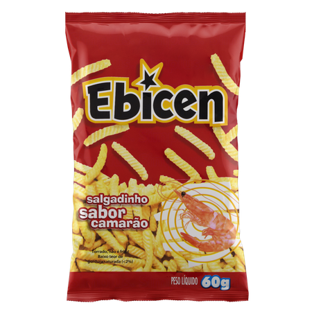 Ebicen salgadinho camarão 60g