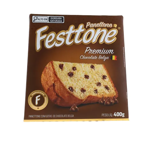 Panettone Festtone Premium Chocolate Belga 400g 360-17