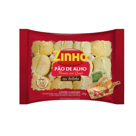 Pão Alho Zinho Bolinha Picante Pacote 300g 
 