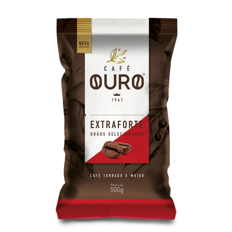 Café torrado e moído extra forte ouro 500g