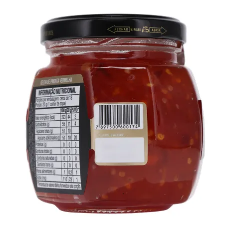 Geleia Gourmet Bom Princípio Pimenta Vermelha Pote de Vidro 250gr 360-23