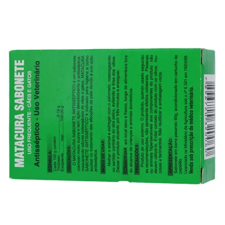 Sabonete Antisséptico para Animais Matacura 90G 360-20