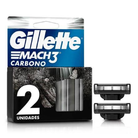 RECARGA GILLETTE MACH3 CARBONO 2UN