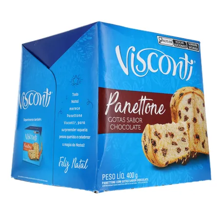 Panettone Visconti Chocolate Caixa 400gr 360-14