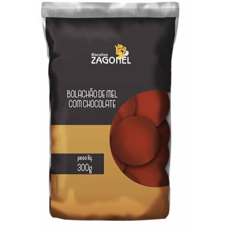 BOLACHAO DE MEL C/CHOCOLATE ZAGOMEL 300G