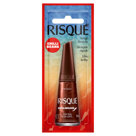 Esmalte Risqué Chili Bean Por Trás Dessa Lente 8Ml