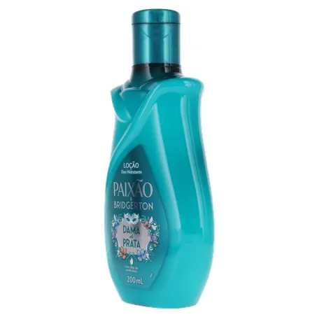 LOÇÃO HIDRATANTE CORPORAL PAIXÃO BRIDGERTON DAMA DE PRATA C/ÓLEOS DE AMÊNDOAS 200ML 360-5