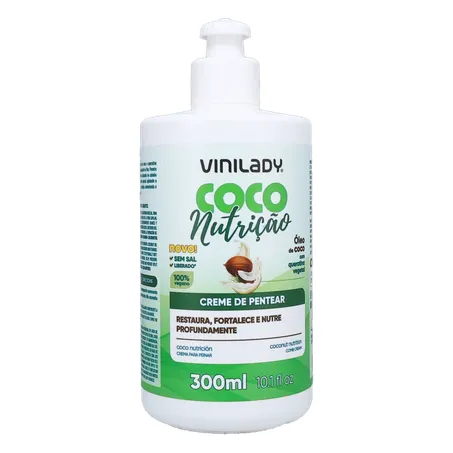 Creme de Pentear Vinilady Coco Nutrição Frasco 300ml 360-35