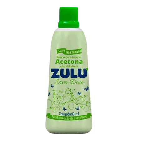 Removedor de Esmalte Zulu Erva Doce Embalagem 90ML