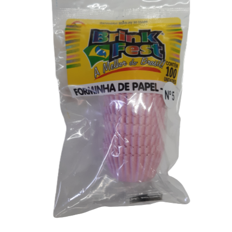 BRINK FEST FORMINHA N5 ROSA C/100UN