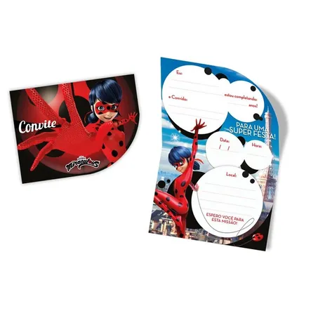 CONVITE REGINA COM 8UN LADYBUG PEQUENO