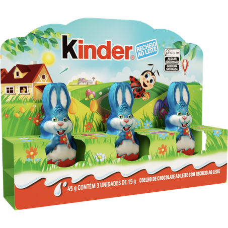 Coelho kinder choco ao leite 45g
