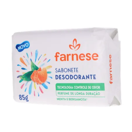 Sabonete Desodorante Farnese Menta e Bergamota Pacote 85gr 360-3