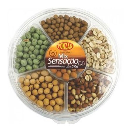 MIX AMENDOIM PONZAN 550G SENSACAO