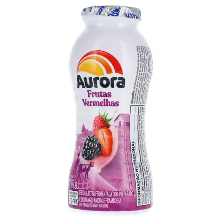 Bebida lactea frutas vermel aurora 170g 360-2
