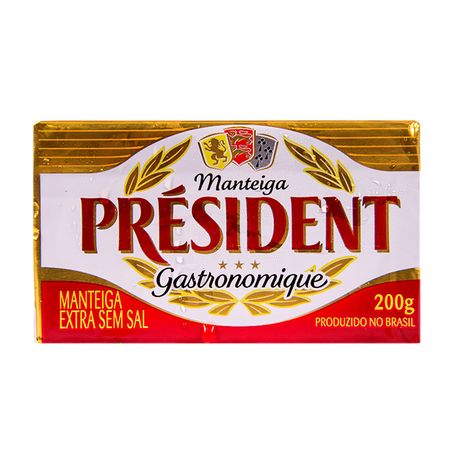 Manteiga president 200g pt s/sal
