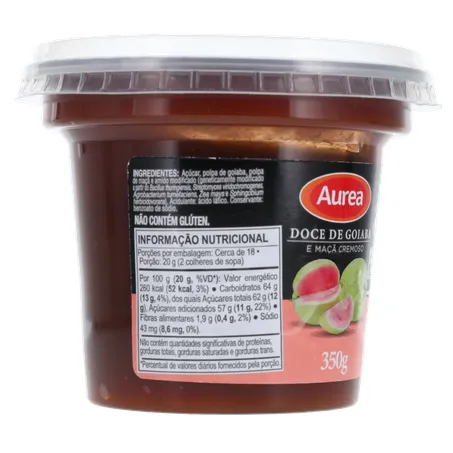 DOCE DE FRUTAS AUREA GOIABA E MAÇA 350G 360-31