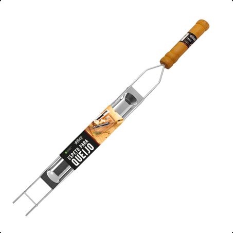 Espeto inox Grilazer para queijo 75 cm