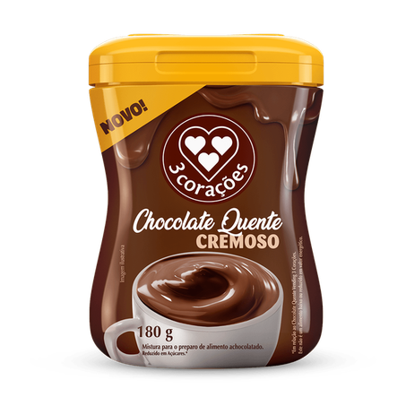 Choc.quente 3 coracoes po 180g