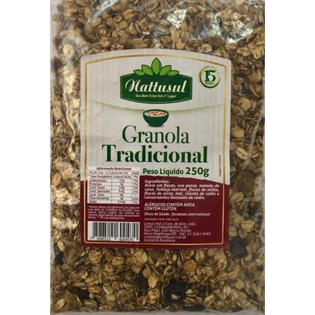 GRANOLA TRADICIONAL NATTUSUL 250G