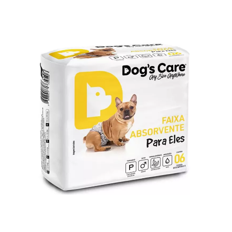 Fralda dogs care macho p c/6 un