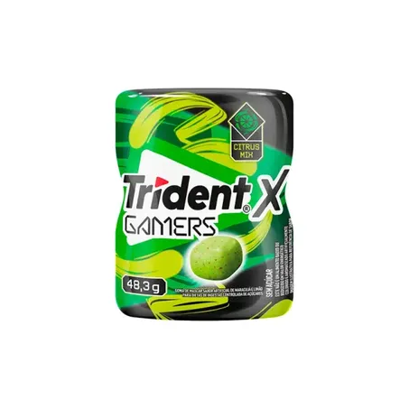 Chicle gamers citrus mix trident 48.3g