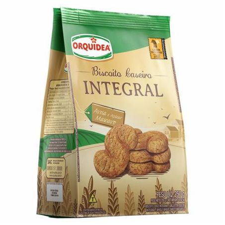 BISCOITO ORQUIDEA CASEIRO INTEGRAL 250G