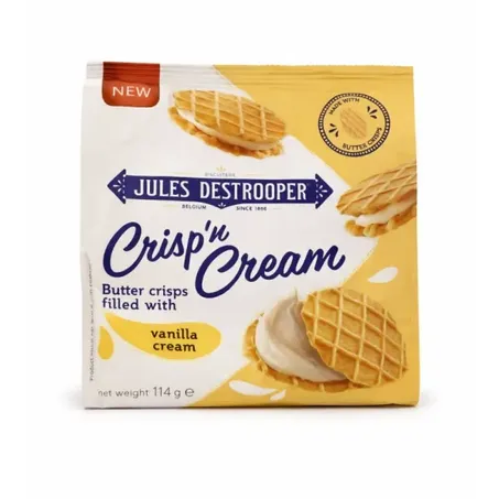 Bisc waffles jules destrooper vanilla 114g